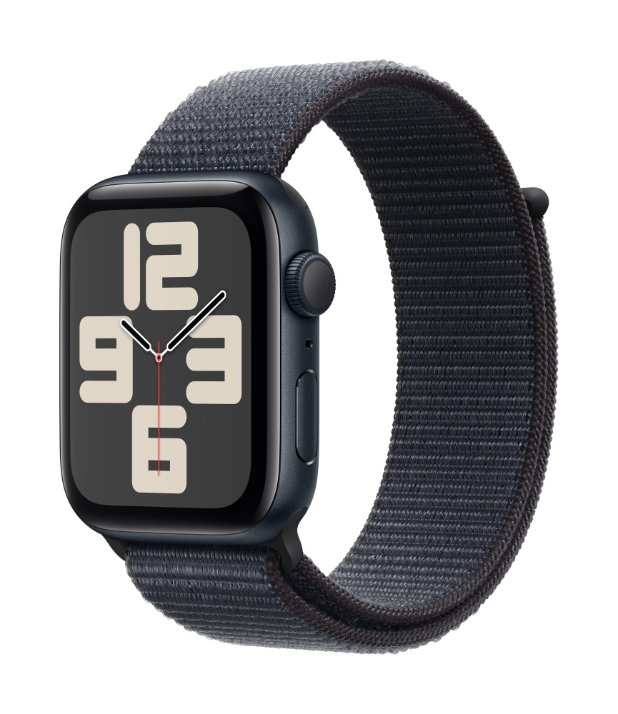 Apple Watch SE2 v3 GPS 44mm Midnight Alu Case with Ink Sport Loop T1