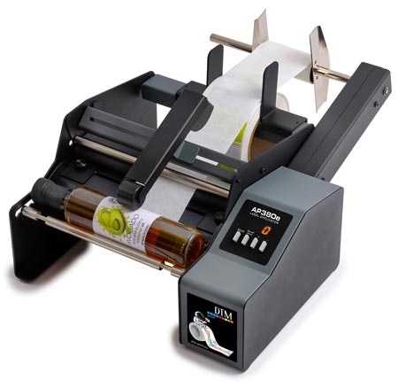 AP380e Label Applicator, poluautomatski aplikator prednje i stražnje etkete za cilindrične predmete T1